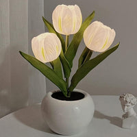 Lampe Tulipe LED Rechargeable - Veilleuse Romantique Saint-Valentin