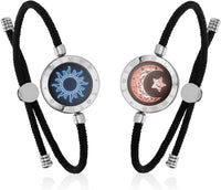 Bracelets romantiques pour couple soleil, lune