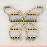 XS-W01 Étagère Murale pour Vernis en Forme de Papillon – Capacité jusqu’à 400 Vernis ex