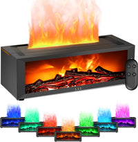 Diffuseur d’Arômes Chaumée 3D – Effet Cheminée, Humidificateur Ultrasonique & Veilleuse LED Relaxante pour Maison Cosy
