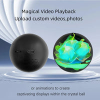 Customizable video glass ball