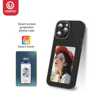 coque avec écran NFC
