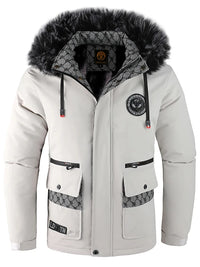 Veste en coton à capuche pour hommes, tendance décontractée, coupe-vent, rembourrée, couleur Pure froide, vêtements simples en coton, automne et hiver