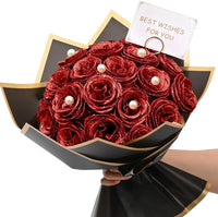 Bouquet de roses à paillettes