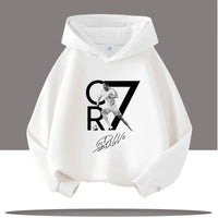 Sweat-shirt à capuche pour enfants imprimé CR7