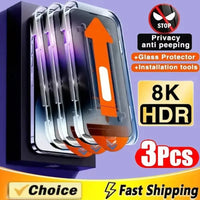 Protecteur d'écran, revêtement oléophobe, Installation sans poussière, pour iPhone 13 11 12 14 15 16 Pro Max XS X XR 17 15 Plus, verre