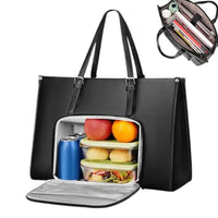 2 In1 Lunch Tote Bag for Women Shoulder Laptop Bag