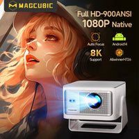 Vidéoprojecteur Full HD 1080P 650ANSI Android 14 Portable WiFi