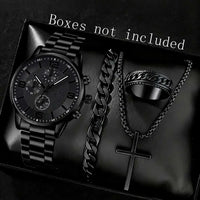 Ensemble de montres noires pour hommes